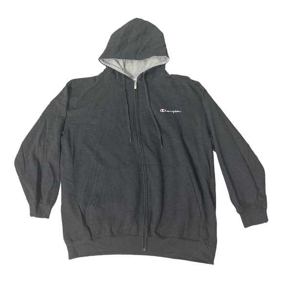 Champion Other - Champion Athleticwear Fleece Hoodie Sweatshirt Mens 3XL Gray  Heather Full-Zip